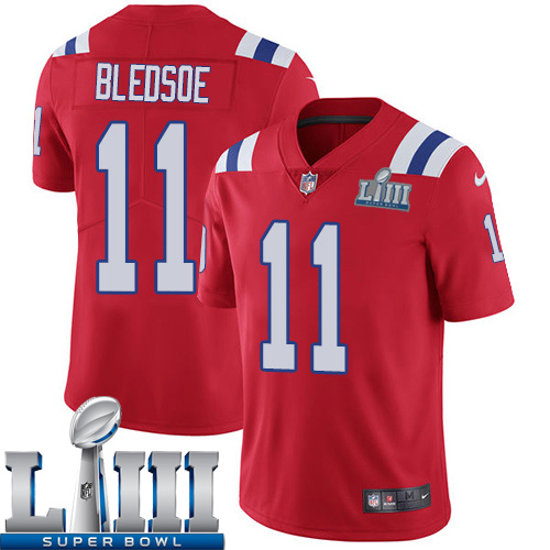Men New England Patriots #11 Edelman red Nike Vapor Untouchable Limited 2019 Super Bowl LIII NFL Jerseys->new england patriots->NFL Jersey